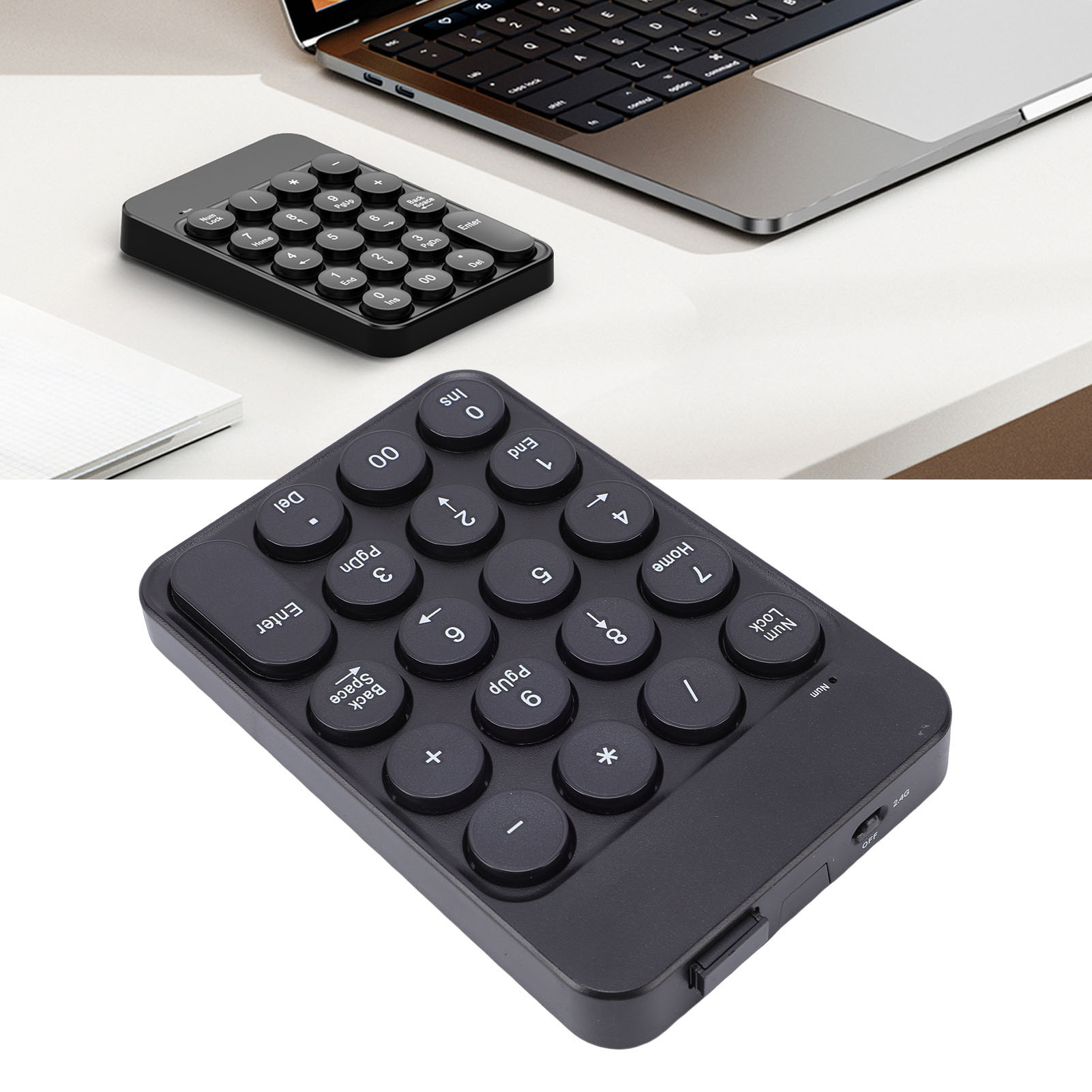 Keyboard Numpad Separate - Mini teclado numérico com teclas redondas
