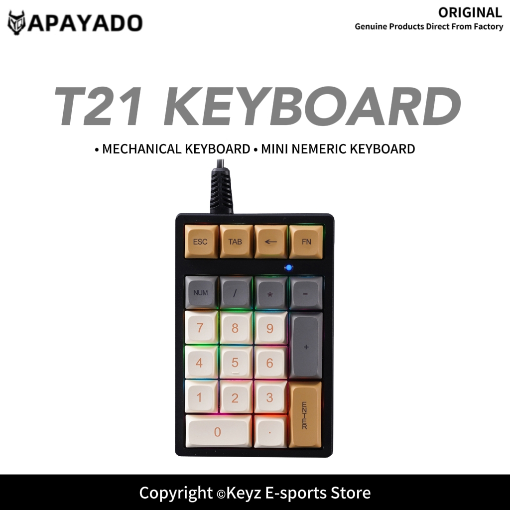 Teclado Numérico Mini T21 com  - Keyboard Numpad Separate avaliação e preço