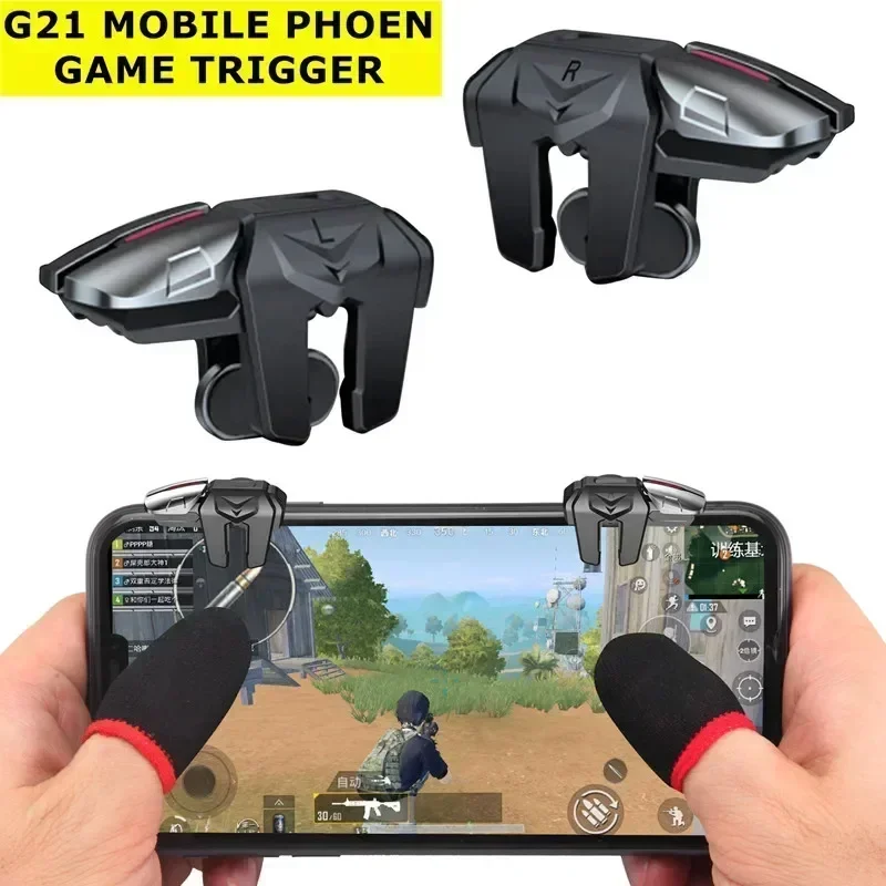 G21 seis dedos gatilho de jogo - Gaming Accessories For Your Phone avaliação e preço